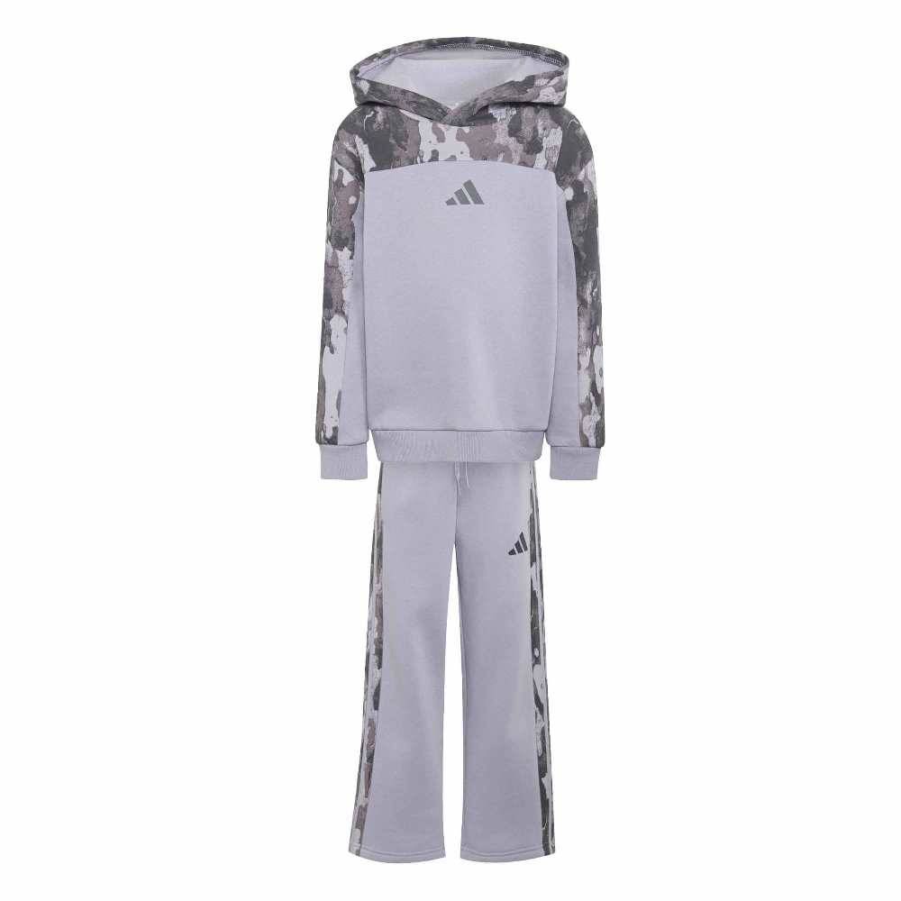 ADIDAS LITTLE KIDS SEASONAL ESSENTIALS HOODED FLEECE JOGGER SET