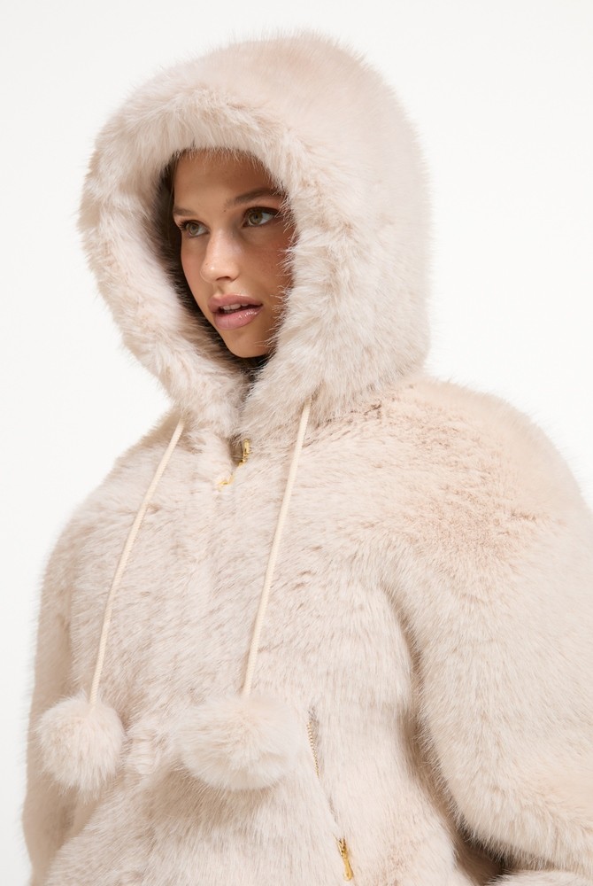 JUICY COUTURE HADI FUR HOODED JACKET