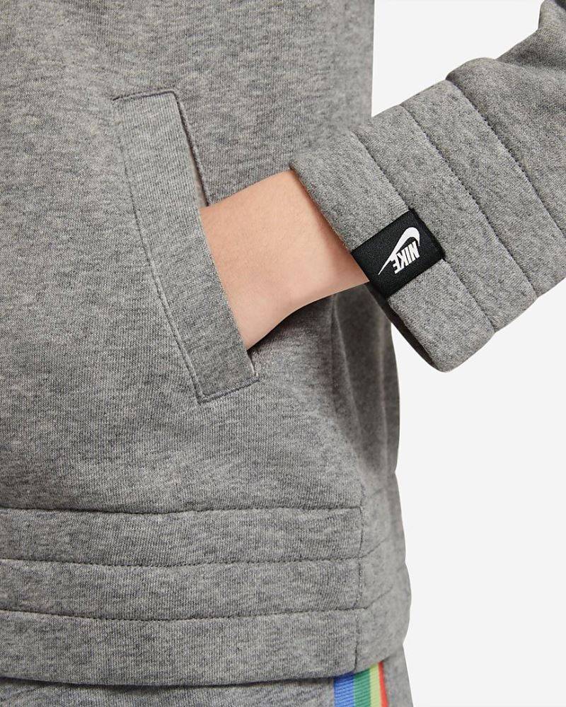 NIKE GIRLS SPORTSWEAR HERITAGE FULL-ZIP HOODIE