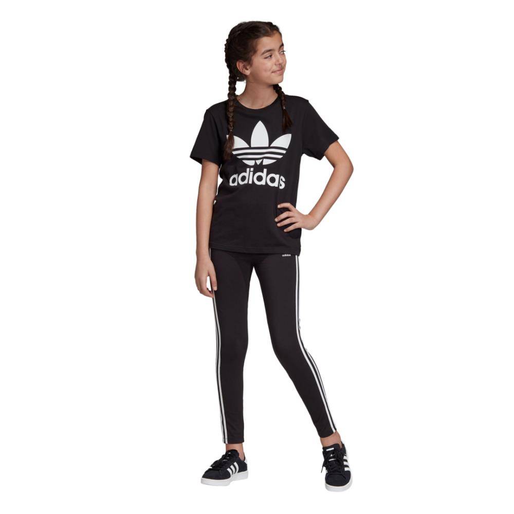 ADIDAS GIRLS 3-STRIPES LEGGINGS