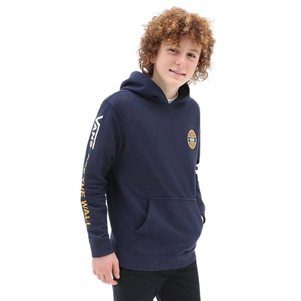 VANS BOYS CIRCLE CHECKER PULLOVER HOODIE