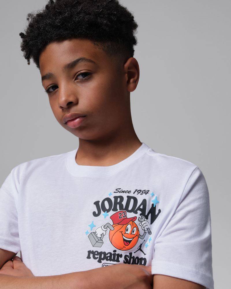NIKE JORDAN BOYS MJS REPAIR SHOP SS TEE