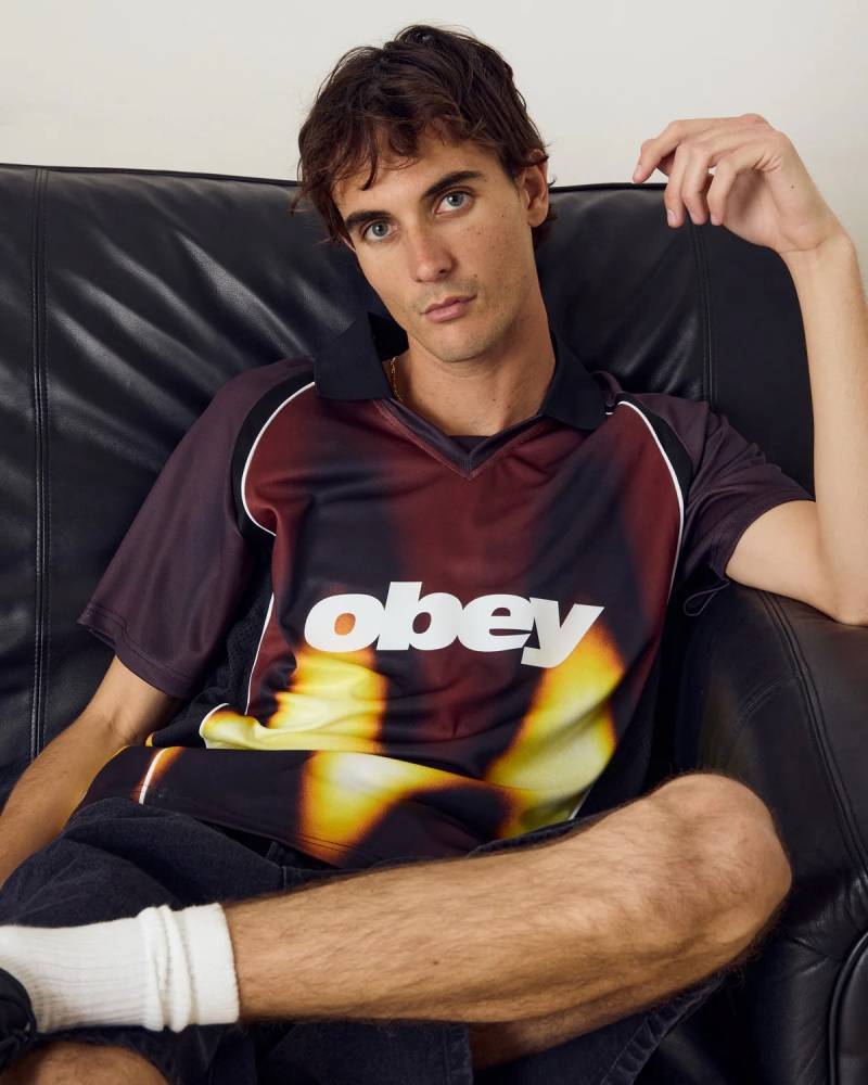 OBEY BLURRED SOCCER JERSEY TEE