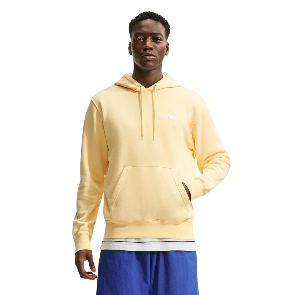 NIKE CLUB BRUSHED FLEECE PULLOVER HOODIE