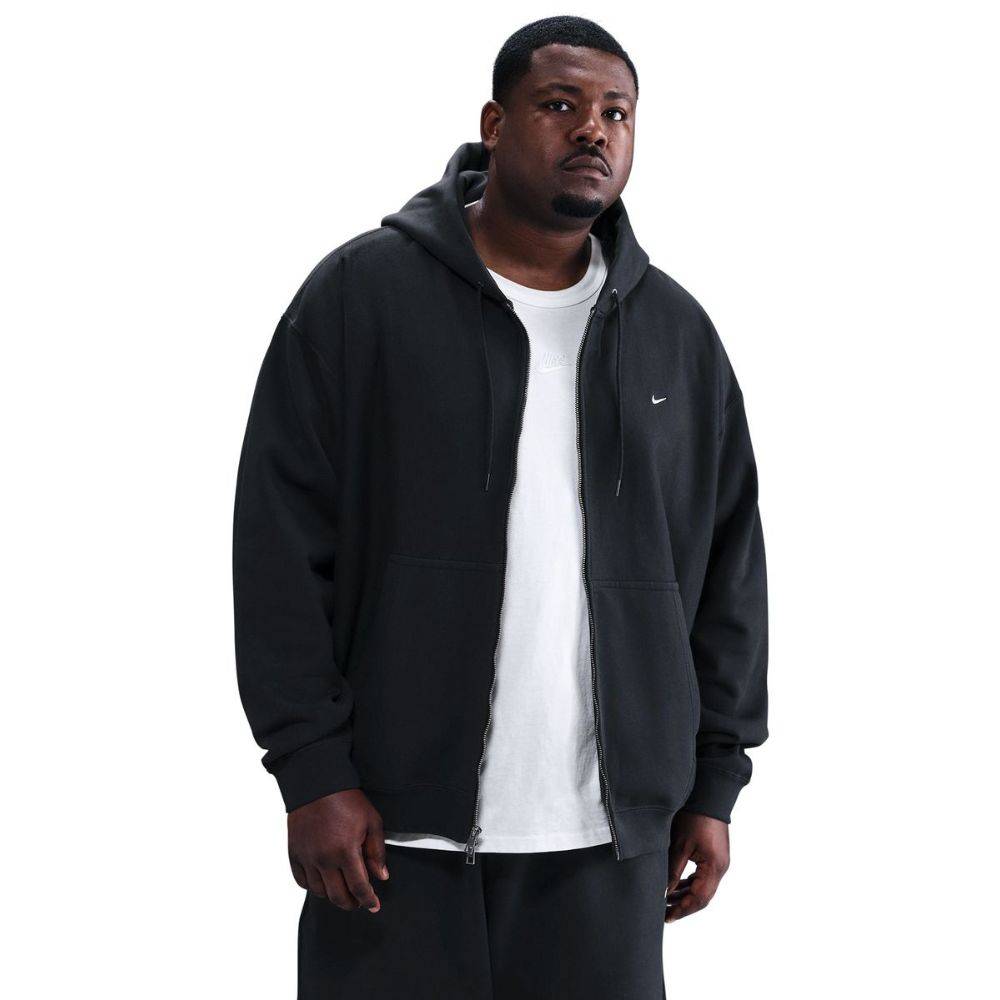 NIKE SOLO SWOOSH FULL-ZIP FLEECE HOODIE