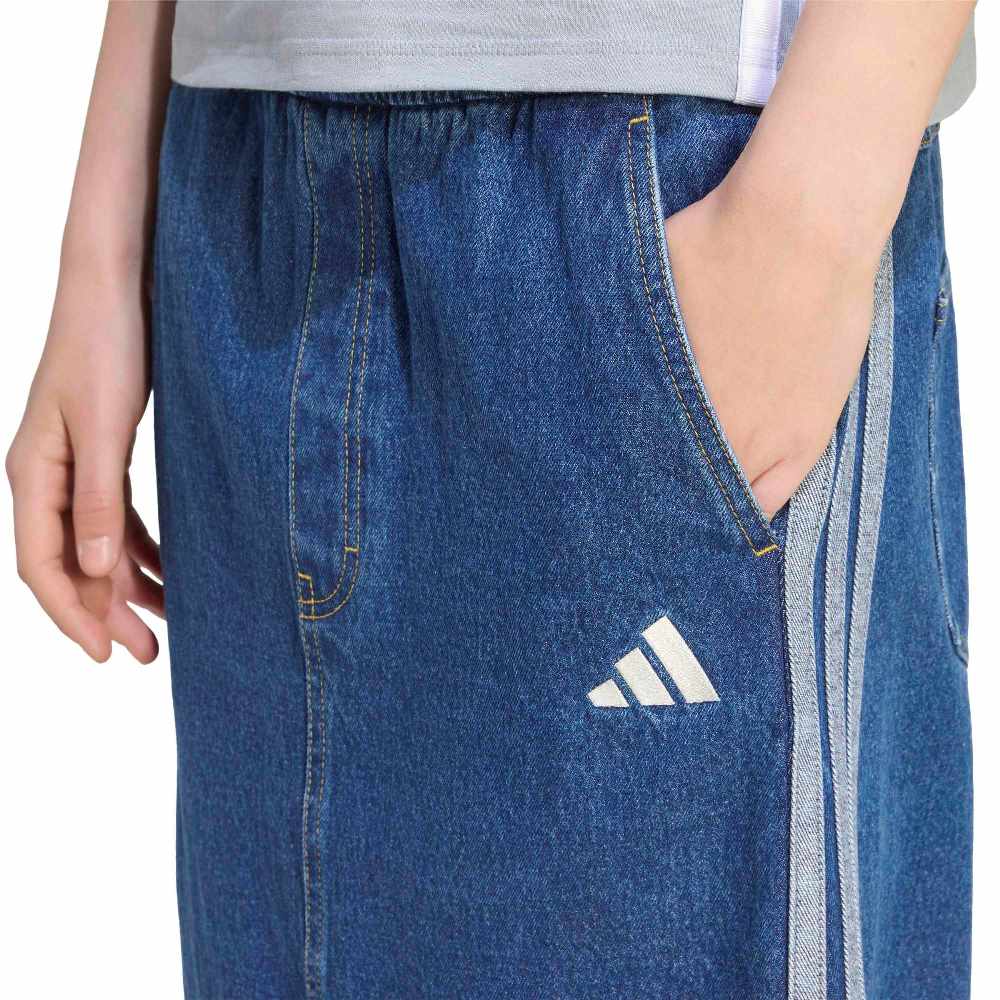 ADIDAS STADIUM WASHED DENIM LOOSE FIT SKIRT