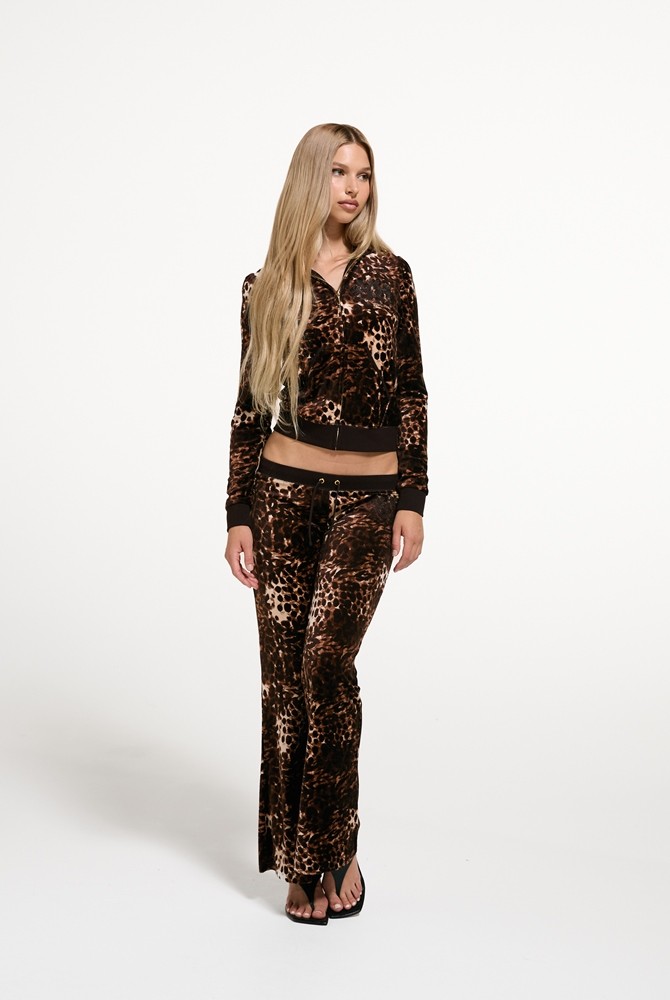 JUICY COUTURE ABSTRACT ANIMAL CAISA TRACKPANT