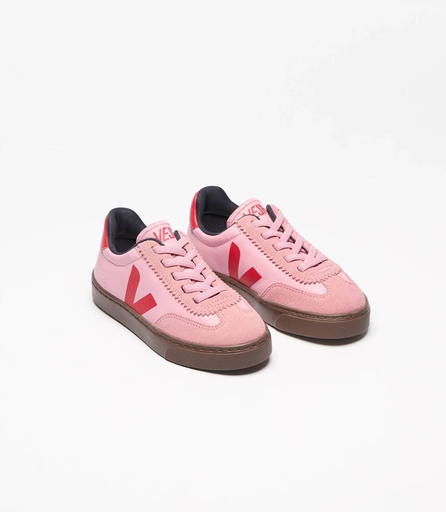 VEJA VOLLEY ORGANIC TRACED LEATHER INFANT