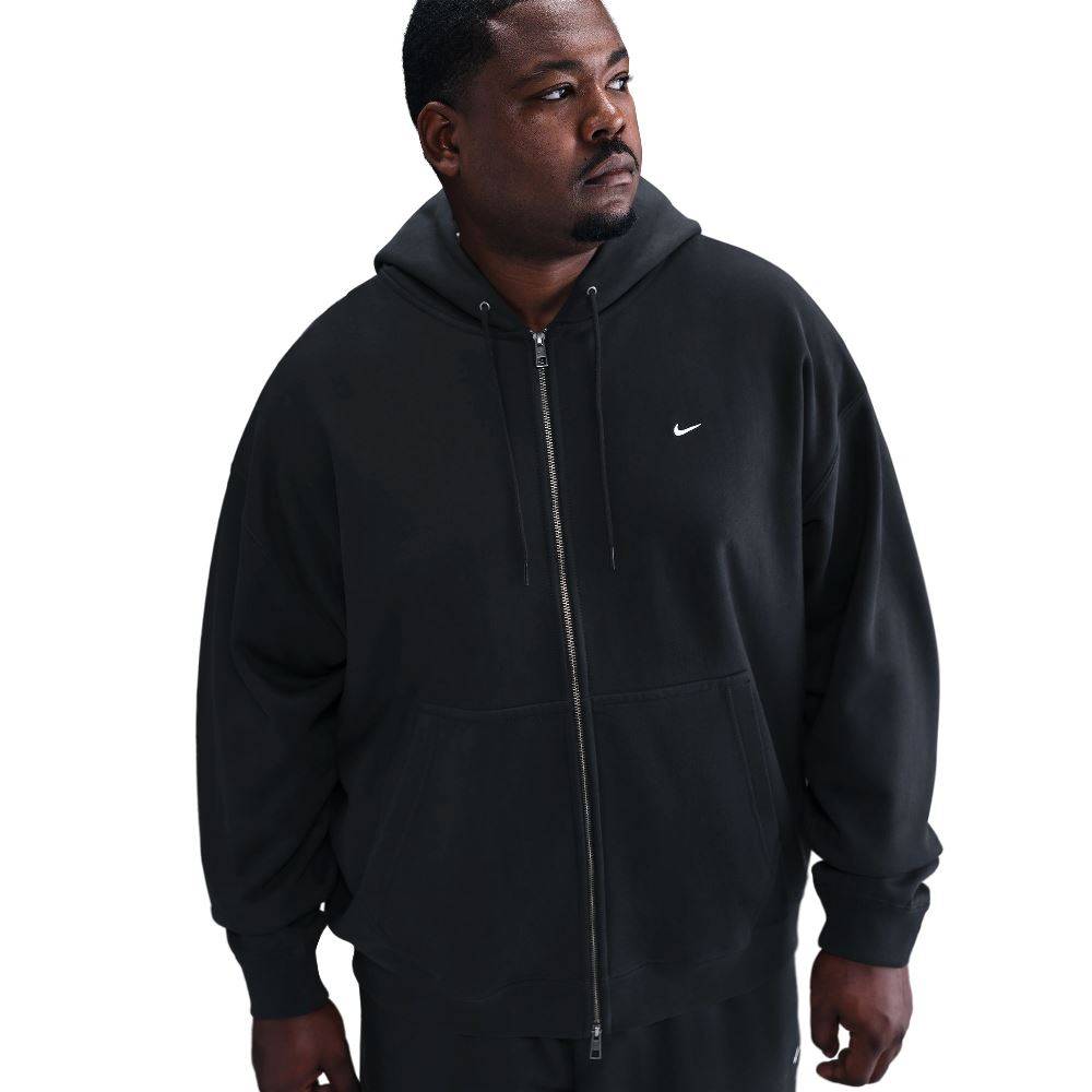 NIKE SOLO SWOOSH FULL-ZIP FLEECE HOODIE