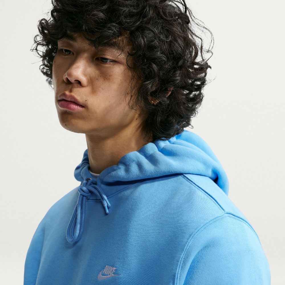 NIKE CLUB BRUSHED FLEECE PULLOVER HOODIE