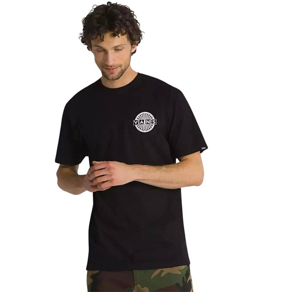 VANS WARPED CHECKERBOARD LOGO TEE