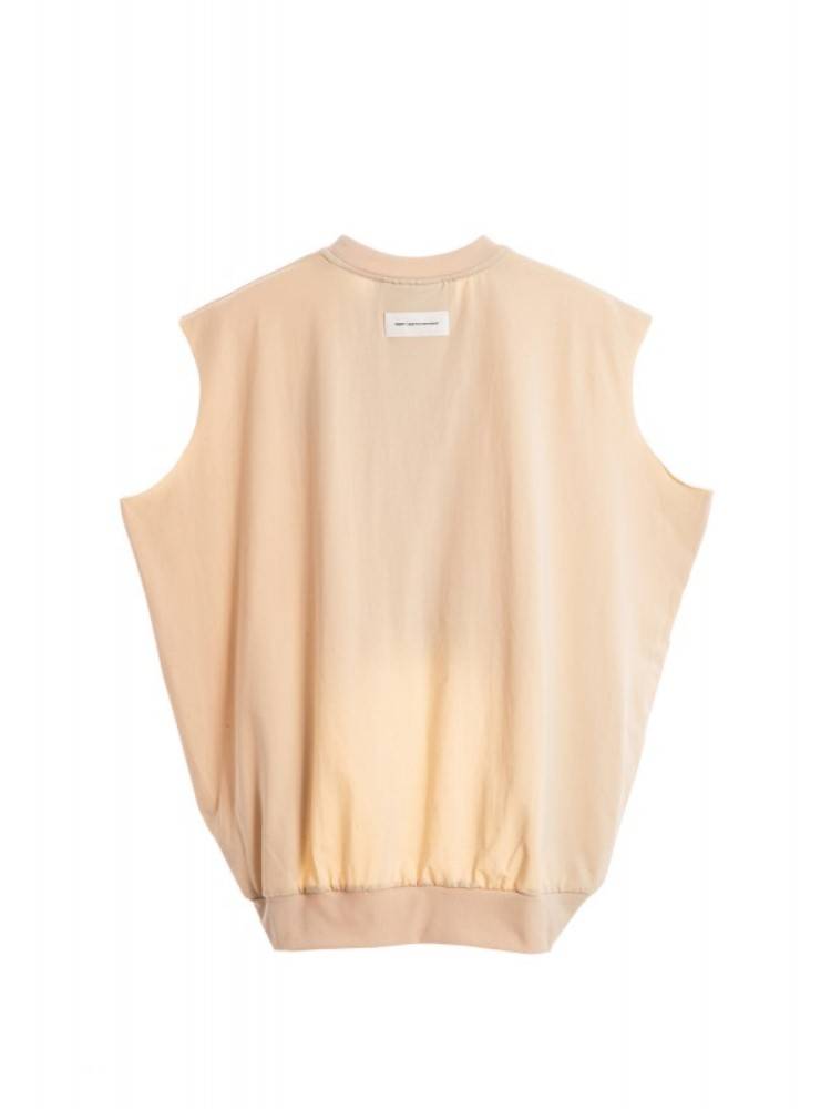 MWM TEDDY BEAR FLOCK PATCH OVERSIZED TANK TOP WOMEN