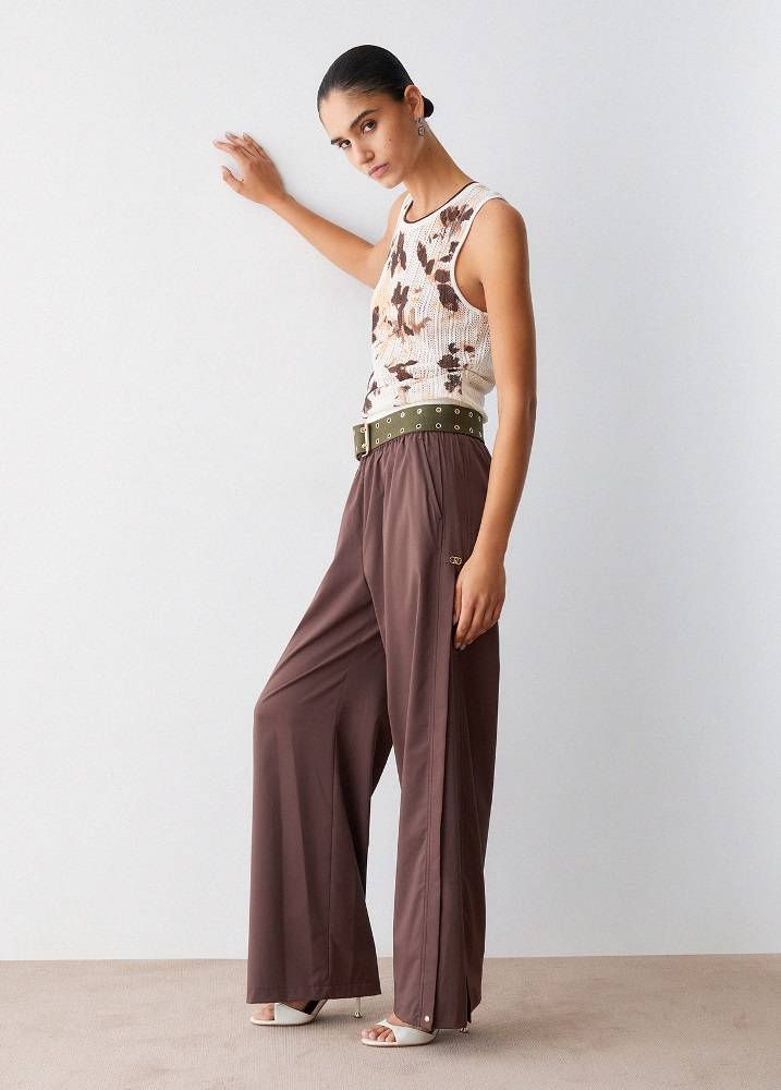 LIU JO TROUSERS WITH SLIT DETAILS