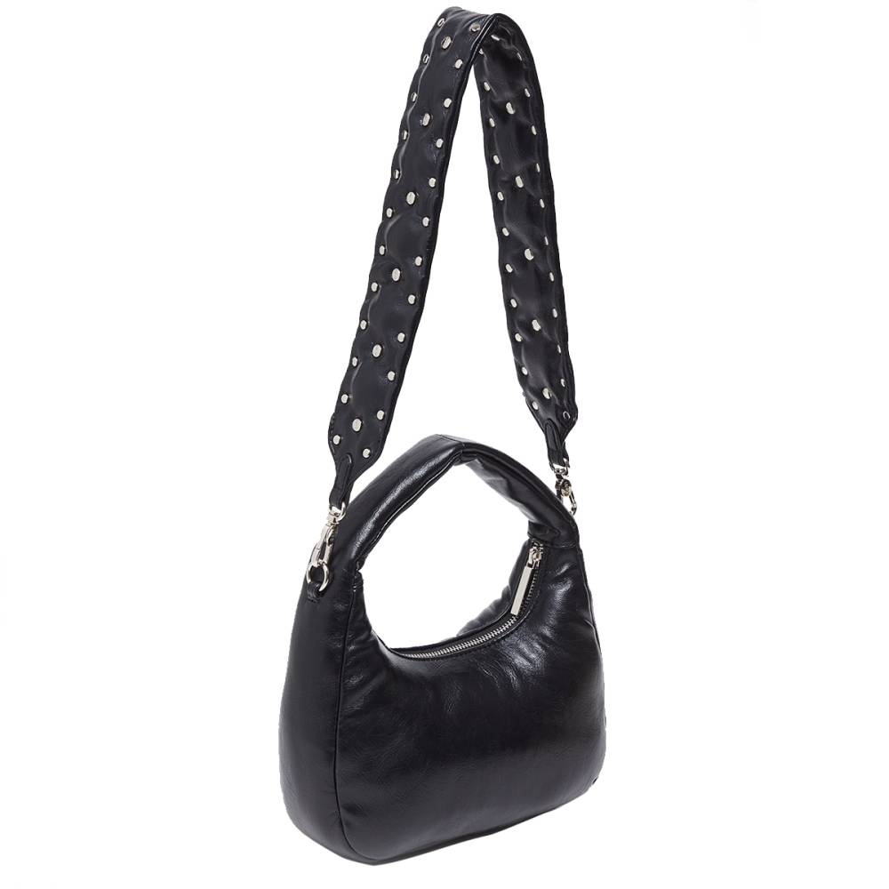 LIU JO STUDDED GLOSSY HANDBAG