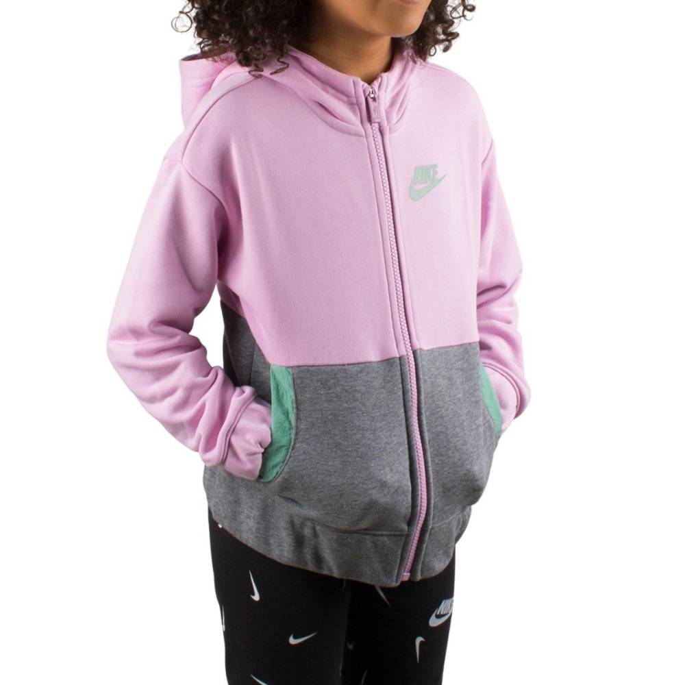 NIKE GIRLS SPORTSWEAR AIR FT FULL-ZIP HOODIE