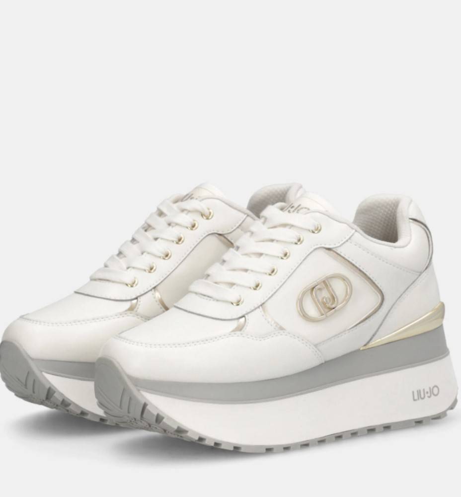 LIU JO MAXI WONDER PLUS LEATHER PLATFORM SNEAKERS
