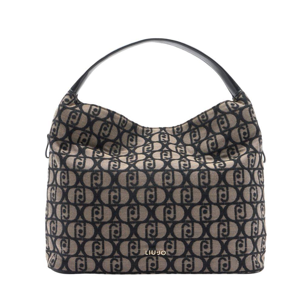 LIU JO LARGE JACQUARD TOTE BAG