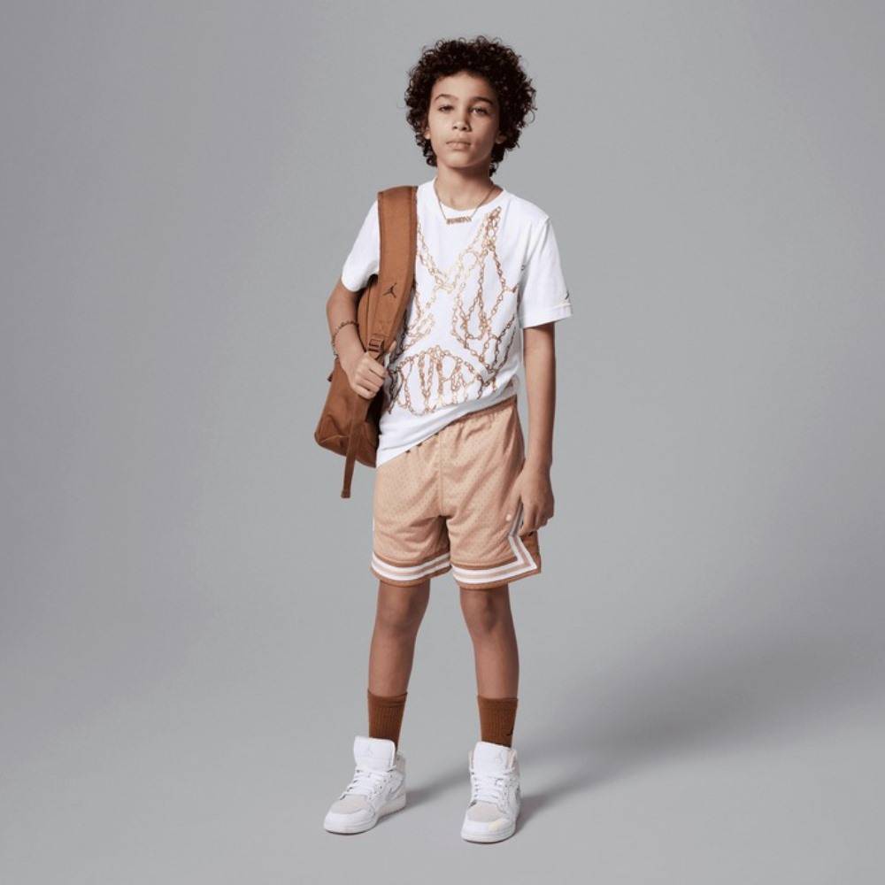 NIKE JORDAN BOYS MJ BRAND JM CHAIN SS CREW