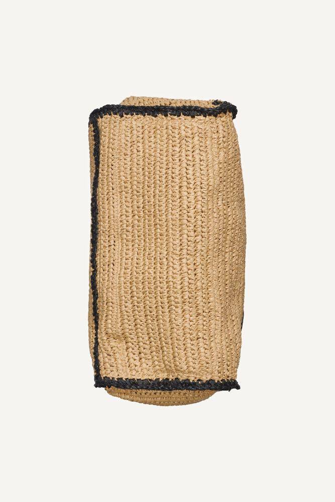 DKNY HADLEE MEDIUM RAFFIA TOTE BAG