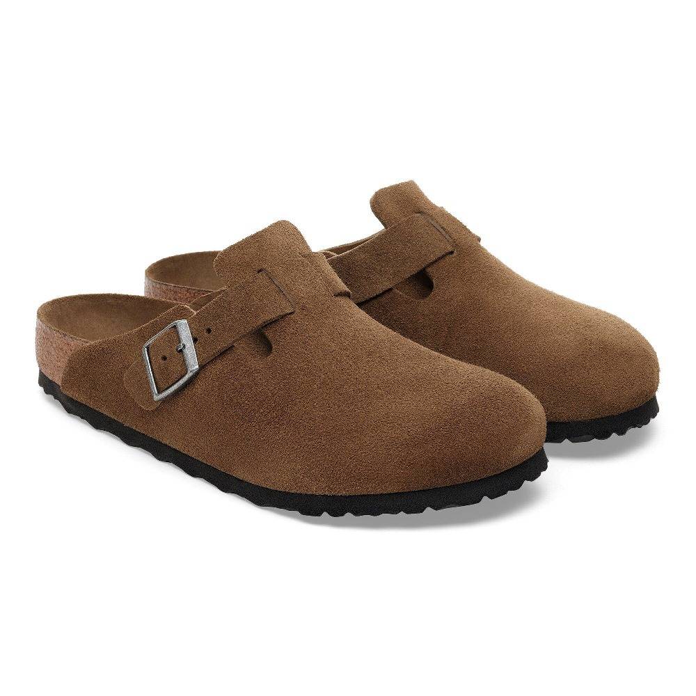 BIRKENSTOCK BOSTON SOFT FOOTBED SUEDE LEATHER NARROW