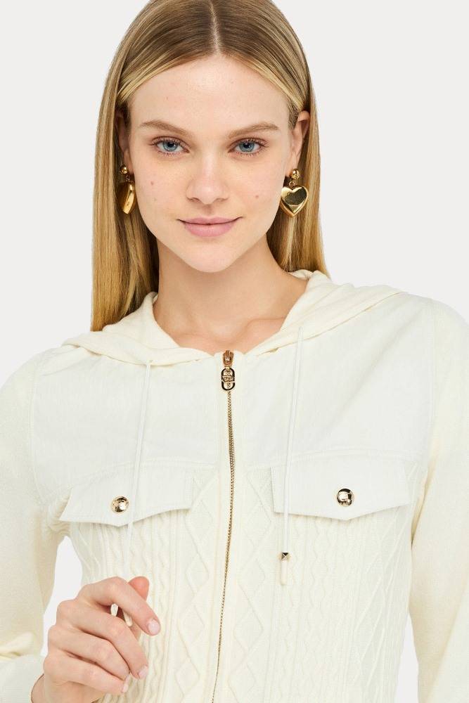 LIU JO LOOSE KNITTED CREW TOP