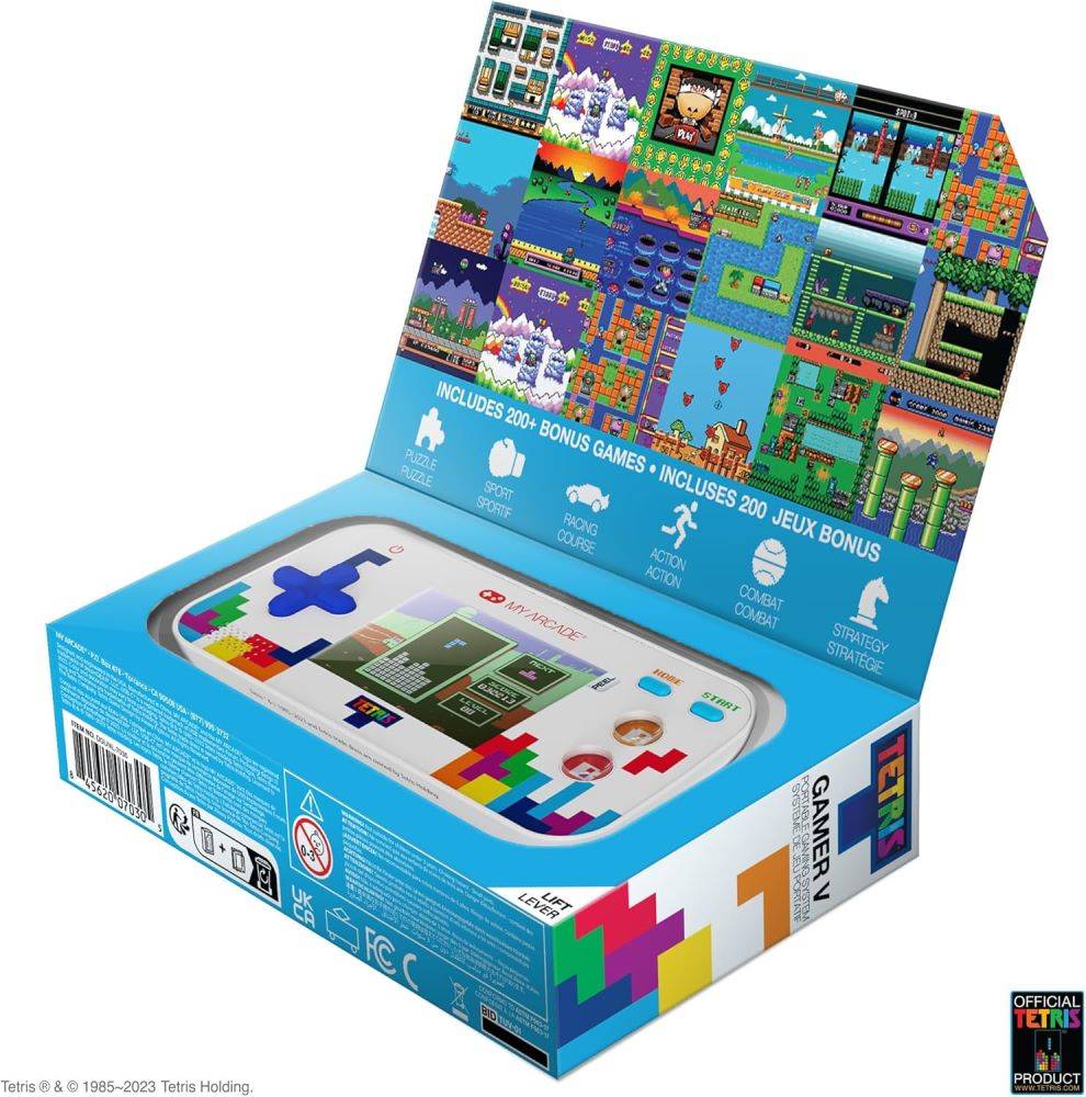 MY ARCADE GAMER V CLASSIC TETRIS PORTABLE GAMING SYSTEM (201 GAMES IN 1)