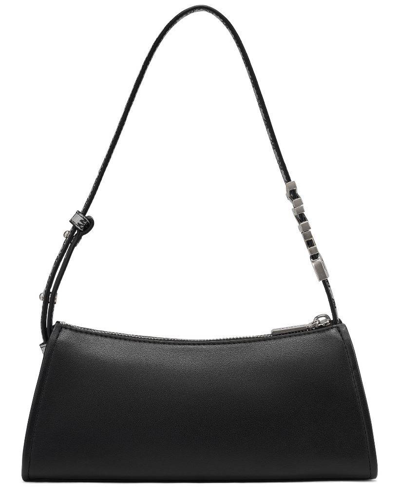 DKNY AVRIL LOGO PLAGUE SHOULDER BAG
