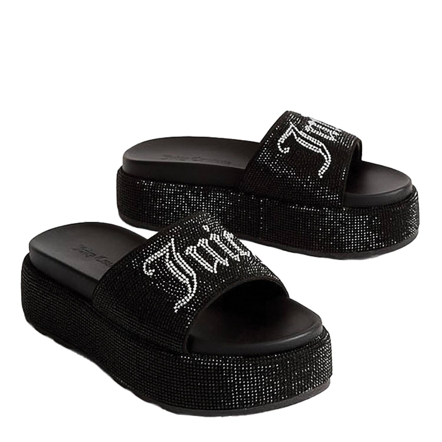 JUICY COUTURE DORA DIAMANTE STACKED SANDAL