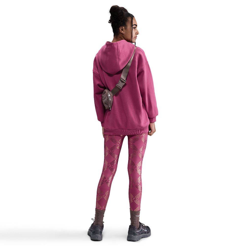 NIKE NSW GIRLS CLUB FLEECE HOODIE SHINE SATIN