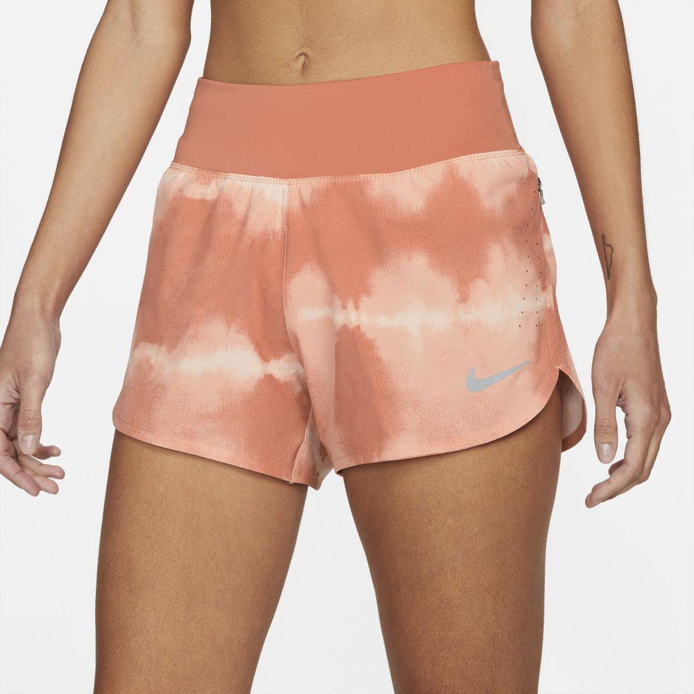 NIKE DRI-FIT ECLIPSE MID-RISE PRINTED WOMENS SHORT