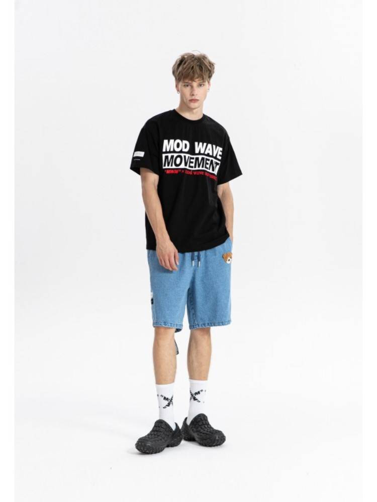 MWM TEDDY BEAR STREETWEAR DOG PRINT REGULAR FIT TEE