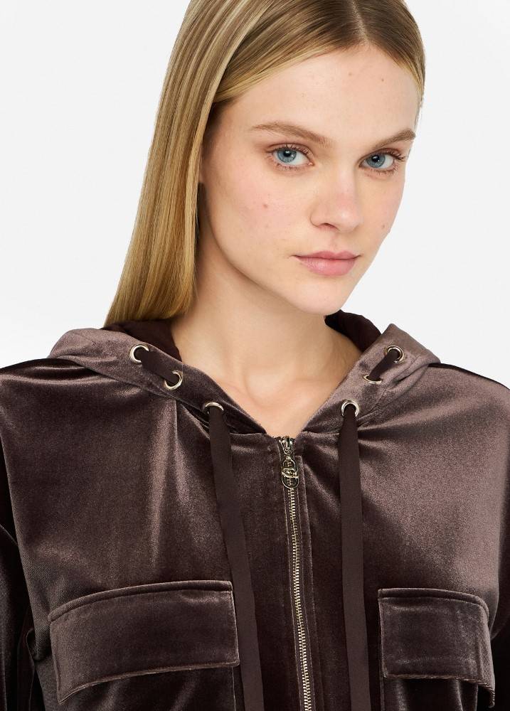 LIU JO CHENILLE HOODIE
