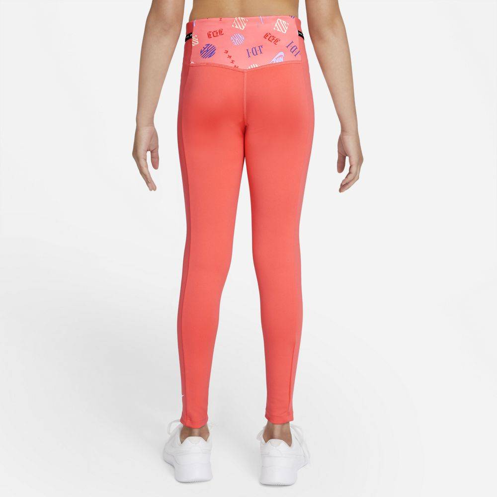 NIKE GIRLS DRI-FIT ONE LUXE AOP LEGGINGS