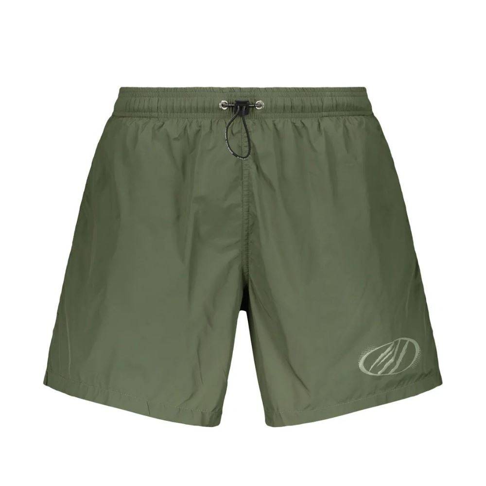 PLEIN SPORT LOGO PRINTED DRAWSTRING SWIM SHORTS