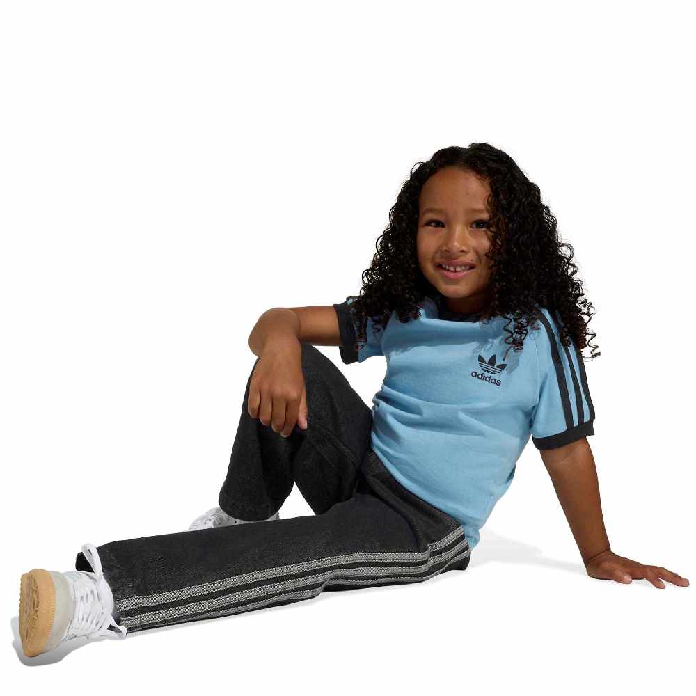 ADIDAS ORIGINALS LITTLE KIDS FIREBIRD LOOSE DENIM TRACK PANTS