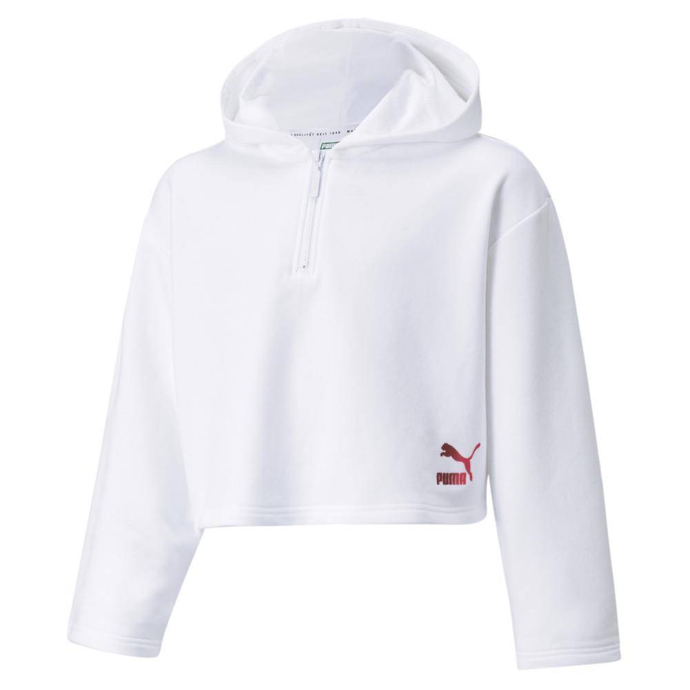 PUMA GIRLS CROPPED YOUTH HOODIE