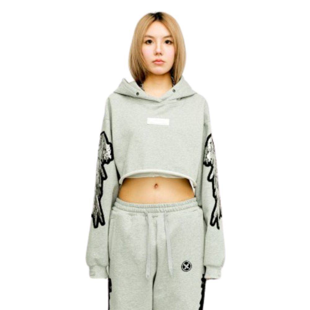 MWM WINGS CROPPED HOODIE