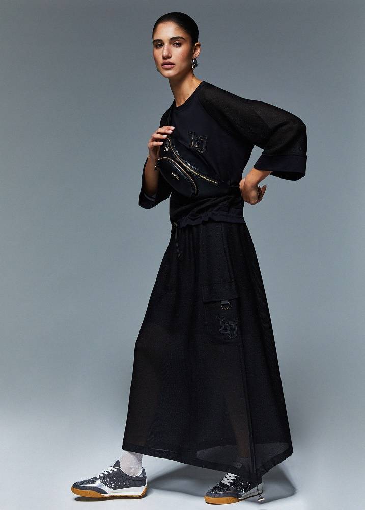 LIU JO LONG MESH SKIRT