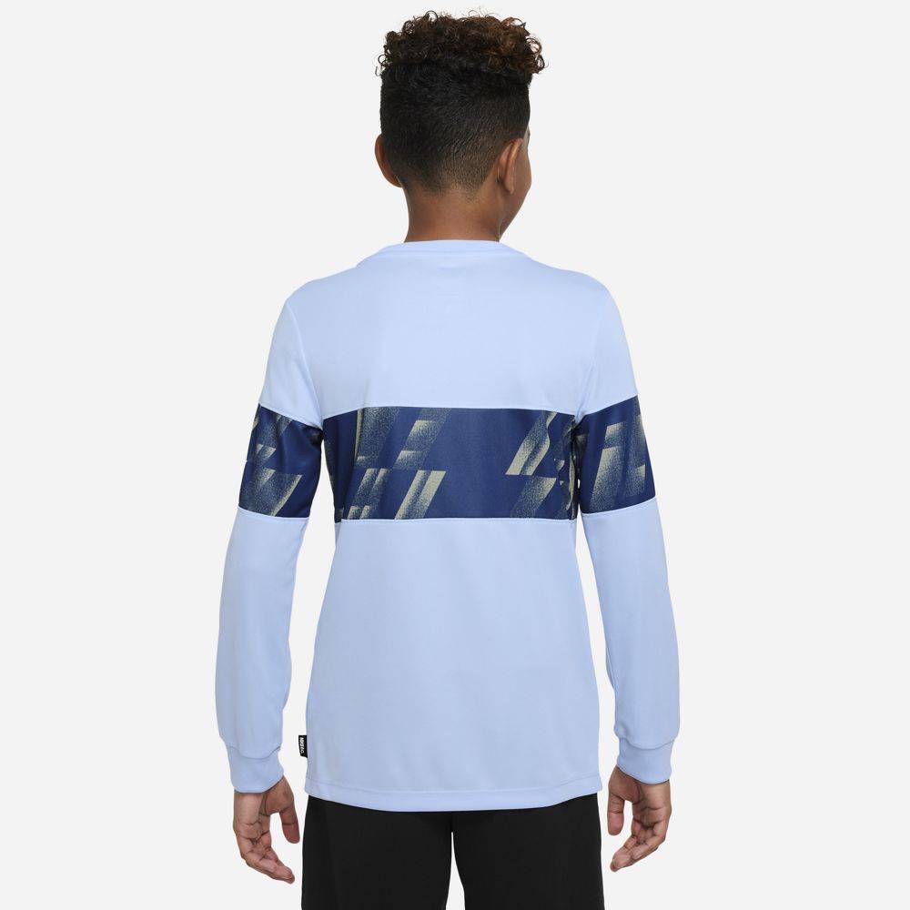 NIKE FC YOUTH DRI-FIT LIBERO LONG-SLEEVE GRAPHIC TEE