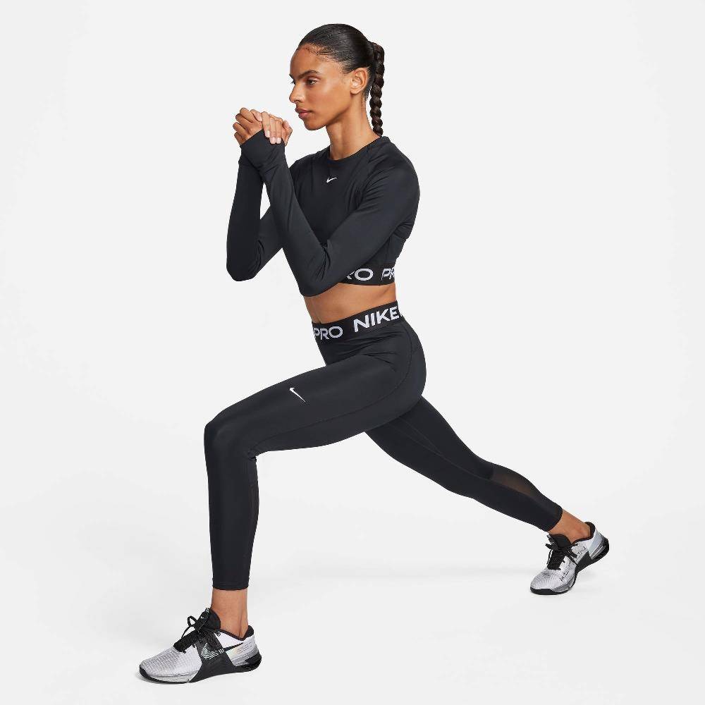 NIKE PRO DRI-FIT 365 CROPPED LONG-SLEEVE TOP