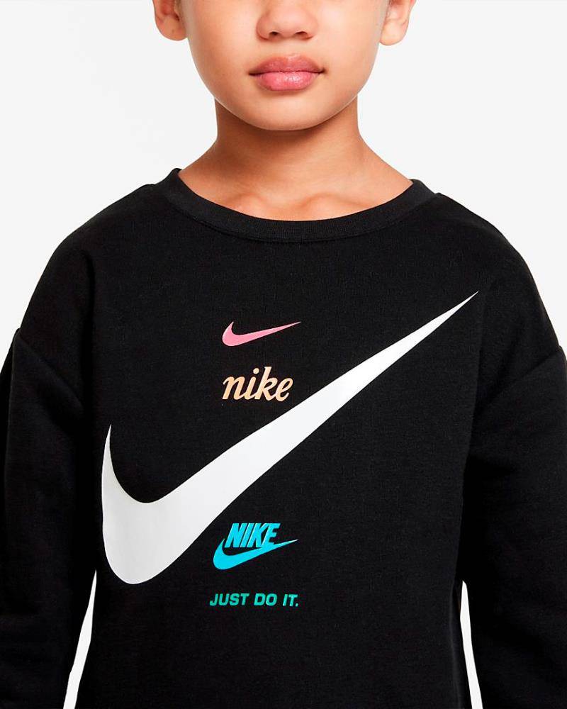 NIKE LITTLE GIRLS FLEECE BOXY CREW