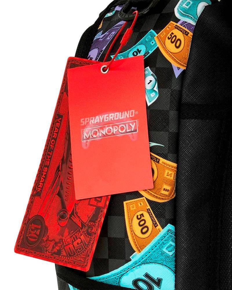 SPRAYGROUND MONOPOLY GO SHARKMOUTH STENCIL DLXSV BACKPACK