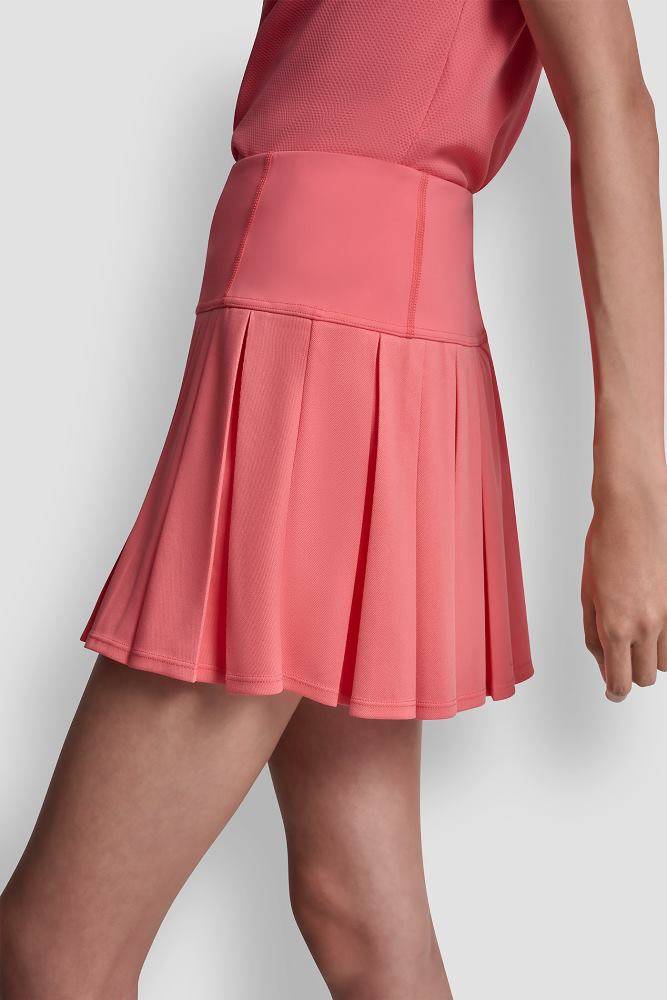 DKNY COURT PIQUE PLEATED TENNIS SKORT