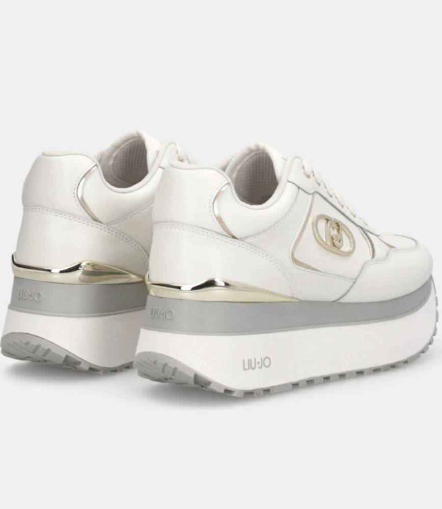 LIU JO MAXI WONDER PLUS LEATHER PLATFORM SNEAKERS