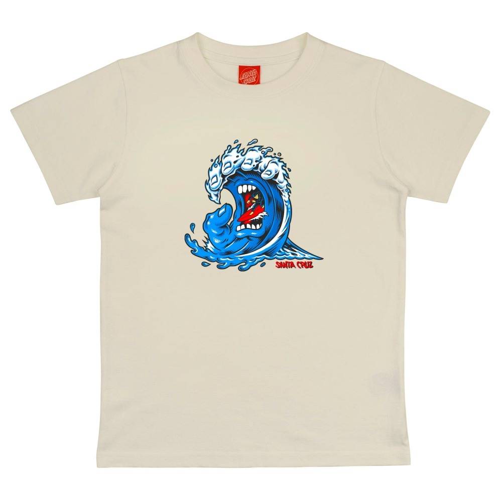SANTA CRUZ YOUTH SCREAMING WAVE FRONT T-SHIRT