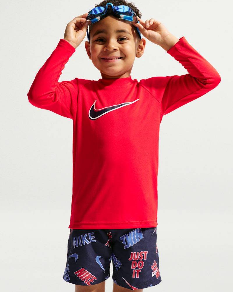 NIKE SWIM SET LITTLE BOYS LONG SLEEVE TOP & SHORT 2 PIECE SET