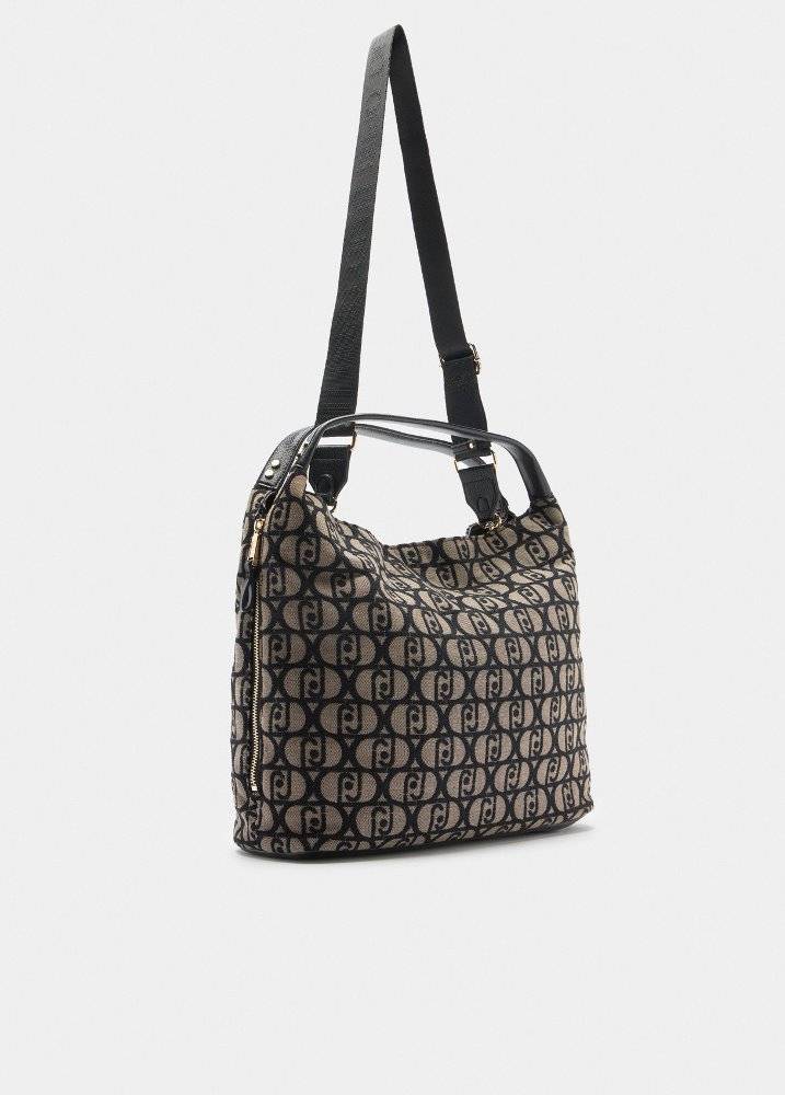 LIU JO LARGE JACQUARD TOTE BAG
