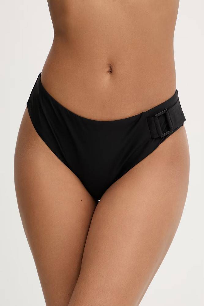 DKNY U WIRE SHIRRED BANDEAU TOP BIKINI