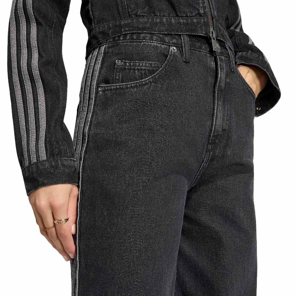 ADIDAS ORIGINALS HIGH RISE WIDE LEG DENIM PANT