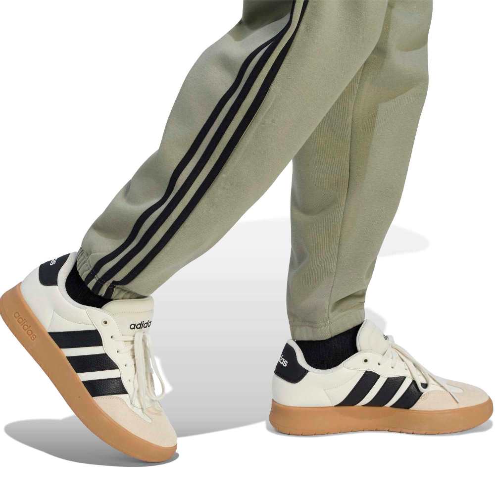 ADIDAS M ESSENTIALS 3-STRIPES FLEECE TAPERED CUFFED PANTS